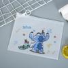 Estojo de Lápis com Zíper Desenho Animado Fofo, Estojo para Zíper PE, Bolsa de Armazenamento Transparente à Prova d'Água A4, Material de Papelaria para Escritório, Bolsa de Vedação