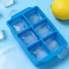 Bandeja de Hielo Cuadrada de Silicona de 6 Compartimentos con Tapa, Fácil de Desmoldar, de Silicona de Grado Alimenticio, de Venta Caliente en Amazon para el Verano