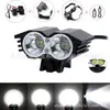 Luz Delantera para Bicicleta X2 de Gran Venta Transfronteriza X2N2 Luz para Ciclismo de Montaña Luz LED Frontal Doble T6 Potente para Exteriores