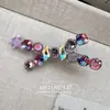 Acessórios de Cabelo Atacado Coreia do Sul Dongdaemun Indústria Pesada Diamante Flash Cruz Grampo de Cabelo Luxo Leve Cor Cristal Liga Liga Clipe Bico de Pato