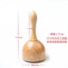 Raspador Gua Sha en Forma de Copa, Rodillo para Masaje de Ventosas Casero, Desbloqueador de Meridianos con Cepillo, Herramienta de Masaje Gua Sha de Madera