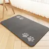 Transporte transfronteiriço: tapete simples de terra de diatomáceas antiderrapante para cães, tapete de alimentação para animais de estimação durável e fácil de limpar, pode ser cortado no tamanho, adequado para uso como tapete de cerca, em estoque