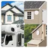 Campana de Extracción Exterior a Prueba de Viento y Mosquitos de Aleación Hierro-Aluminio, Cubierta de Salida de Aire con Rejilla Metálica para Extracción de Baño