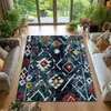 Alfombra de terciopelo cristal estilo marroquí Amazon para sala de estar, alfombra para sofá y mesa de café, alfombra decorativa de hotel, felpudo