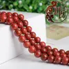 Piedra roja de imitación cuentas sueltas cuentas redondas accesorios para joyería DIY cadena de cuentas semiacabadas hechas a mano fabricantes venta al por mayor directa