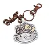 Estilo Coreano Nuevo Llavero de Gato con Estampado de Leopardo Acrílico Estilo Ins Accesorios Versátiles para Bolsos de Pareja Llavero de Coche