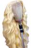 Peluca de Encaje Frontal Encaje AliExpress Venta Caliente Cabello Largo Rizado Encaje Rubio Claro Onda Grande Frontal Fábrica en stock