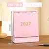 Calendário 2027 Ano do Carneiro Estilo Chinês Vazado Calendário de Check-in de Ano Novo Ornamento de Mesa Calendário de Publicidade Empresarial Logotipo Personalizado