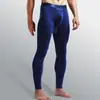 Pantalones Térmicos Finos de Algodón para Hombre, Pantalones de Capa Base con Bragueta, Pieza Única, Adecuados para Primavera, Otoño e Invierno, Pantalones Calientes