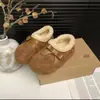 Zapatos de mujer estilo Birkenstock, de suela gruesa y felpa, completamente cerrados, nueva colección de invierno 2026, sin cordones, forrados de felpa para abrigar, zapatos de algodón estilo Birkenstock