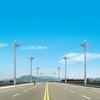 Los fabricantes suministran lámpara magnolia grande ocho brazos nueve luces lámpara de paisaje iluminación exterior combinación de pétalos solares farola