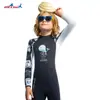 Traje de Buceo Dive&Sail para Niños 1.5mm Hombres Engrosado Cálido de una Pieza Manga Larga Prueba de Frío Snorkel Surf Traje contra Medusas