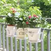 Suporte de Pendurar para Peitoril de Janela Ampliado e Reforçado, Suporte para Plantas Verdes em Grade de Varanda, Suporte de Vasos de Flores para Pendurar, Suporte de Flores para Guarda-corpo, Pequeno Suporte de Plantas para Interior