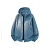 Roupas Masculinas ACU Cardigã de Cor Sólida Moletom com Capuz para Homem 2026 Outono/Inverno Novo Jaqueta Simples Casual Solta para Homem