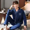 Ropa de Abrigo Gruesa para Otoño e Invierno Pijamas de Hombre Invierno para Hombre Tallas Grandes Capa Fina Acolchado Algodón de Aire Ropa de Casa