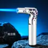 Nuevo modelo mechero 1300 C Soplete de llama de alta temperatura, potente, a prueba de viento, multifuncional, encendido de 360 grados para cocina barbacoa