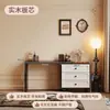 Penteadeira e Armário Integrados Estilo Meio do Século Francês Quarto Moderno Criado-Mudo Simples 2025 Nova Penteadeira Retrô