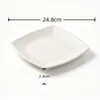 Los tazones, platos y palillos de imitación de porcelana de PLA son reutilizables, de grado alimenticio y adecuados para uso doméstico, en hoteles y para catering.; también son resistentes a caídas y al calor
