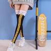 Meias de pata de galinha transfronteiriças meias femininas até o joelho micro-pressão pernas finas quatro estações Lolita JK meias meias femininas de panturrilha comércio exterior