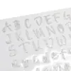 Pó glitter adesivos tridimensionais grátis adesivos brilhantes DIY letras e números em pó dourado adesivos autoadesivos
