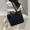 Bolsa Tote Casual para el Trabajo para Mujer, Gran Capacidad, Nuevo Estilo 2026, Diseño Sencillo de Retazos, Bolso de Hombro para Compras, Bolso de Mano para Estudiante