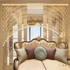 Cortina de cuentas de calabaza de cristal de moda para puerta de dormitorio, mampara, entrada, pasillo, balcón, baño, cortina colgante para sala de estar sin taladro