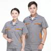 Traje de trabalho de verão CVC de manga curta para homens, respirável, resistente ao desgaste, top fino de manga comprida, roupas para oficina de fábrica