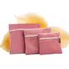 Em Estoque Veludo Cor Sólida Bolsa com Zíper Saquinho para Joias Bolsa de Armazenamento para Joias Bolsa para Joias de Pulseira Bolsa de Armazenamento