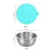 Recipiente para salsa de acero inoxidable 304 con tapa de silicona, 40 ml, 50 ml y 70 ml, a prueba de fugas, para ensaladas y salsa de tomate.