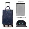 Bolsa de carrito retráctil bolsa de compras de supermercado plegable portátil Carrito de compras de rueda universal compras de comestibles carrito de arrastre para el hogar camping