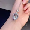 Pingente de Cristal Verde Natural Super Bonito Pedra Principal 9*11mm Materiais Selecionados à Mão Cor Bonita Bom Cristal