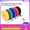 Fita de Velcro em estoque fita de gerenciamento de cabo de dados de Velcro de dupla face back-to-back 5m fita de encadernação autoadesiva atacado