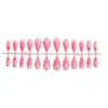Uñas Postizas Gradiente Rubor Transfronterizas Uñas Postizas Flor Pintada Multicolor Uñas Postizas Usables Manicura Usable para Mujer Mayoreo