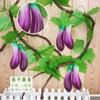 Vime de Frutas Artificiais Pendurado na Parede Videira Uva Ar Condicionado Decoração de Sala de Estar Interna Flor de Plástico Flor de Seda Videira