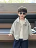 Q232 Chaqueta para Niños Primavera y Otoño Estilo Nuevo Sudadera con Capucha para Niños Cárdigan Atractivo de Moda Ropa de Otoño para Bebé Top Casual