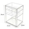 Saco de armazenamento artefato luxo transparente exibição caixa de armazenamento saco de armazenamento rack de armazenamento à prova de poeira acabamento doméstico armazenamento