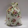 Bolsa de Tela de Algodón con Bolsillo para Paquete Impreso 10*14 Regalo de Joyería Medicina Herbal China Repelente de Mosquitos Bolsa de Tela de Algodón Bolsa de Saquito Bolsa de Empaque