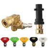 Accesorios para pistola de agua lavadora de autos de alta presión Amazon, giratorio de latón de 1/4, 5 velocidades, conector rápido ajustable de 360 grados