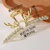 Pinza para el pelo grande estilo coreano con perlas de imitación de aleación, pinza de garra con pedrería en forma de tulipán para mujer