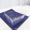 Rattan de imitação tecido com acrílico luxo leve alta qualidade novo prato para lanches lanches para chá da tarde compartimento para frutas secas doces