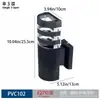 Luminária de Parede Externa, Kit Plástico Dupla Cabeça à Prova d'Água para Porta da Frente, Varanda, Terraço, Pátio, Luz de Parede Externa para Pendurar
