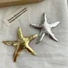 Diseño de Moda Vintage 2025 Nuevo Broche de Estrella de Mar de Gama Alta para Abrigo Traje Suéter Elegante Accesorios de Ramillete Versátiles