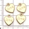 Pendente série carta de amor ouro kc novo quente transfronteiriço pingente pulseira DIY colar acessórios de joias