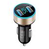 Martelo de segurança carregador de carro pequena arma de aço carregador de carro display digital fixo 12.5 carregador de carro USB + PD QC3.0 carga rápida