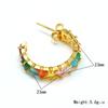 Estilo Francês Ins Nicho Luz Luxo Zircônia Feminino Elegante Brincos de Tarraxa Feminino Nicho Moda Alto Padrão Aço Titânio Brincos