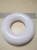 Anillo inflable blanco para nadar, anillo inflable redondo de PVC engrosado, anillo inflable para niños, flotador