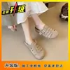 Sandalias Birkenstock Estilo Dopamine Wasteland para Mujer Verano 2025 Punta Abierta Huecas de Fácil Poner Zapatos que Aumentan la Altura para la Temporada de Regreso a Clases