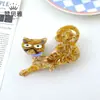 Presilha de Gato Desenho Animado Fofa para Mulheres, Presilha Tubarão Doce para Coque na Nuca, Acessório de Cabelo Versátil Tendência Estilo Ins para Mulheres
