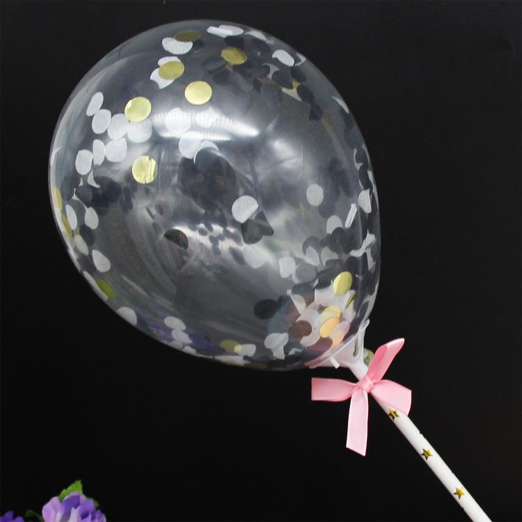 黑色亮片气球