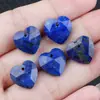 Colgante Corazón Facetado de Ágata de Cristal y Jade de 13 mm Material para Joyería DIY de Collares, Pulseras, Pendientes Accesorios Venta al por Mayor
